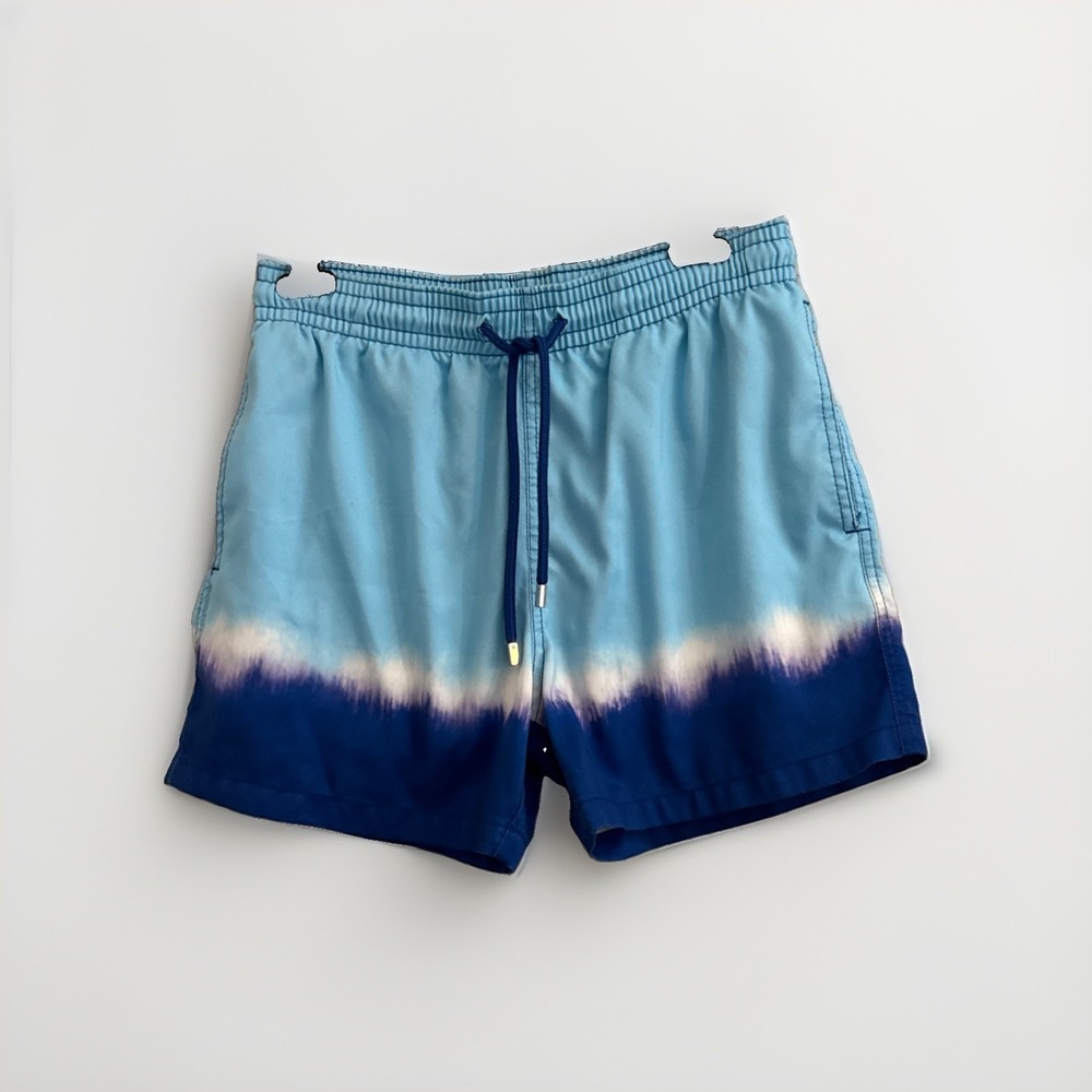Capelle Miami Men's Swim Shorts Size 30 Beach Vacation Tie dye Blue Purple Lined